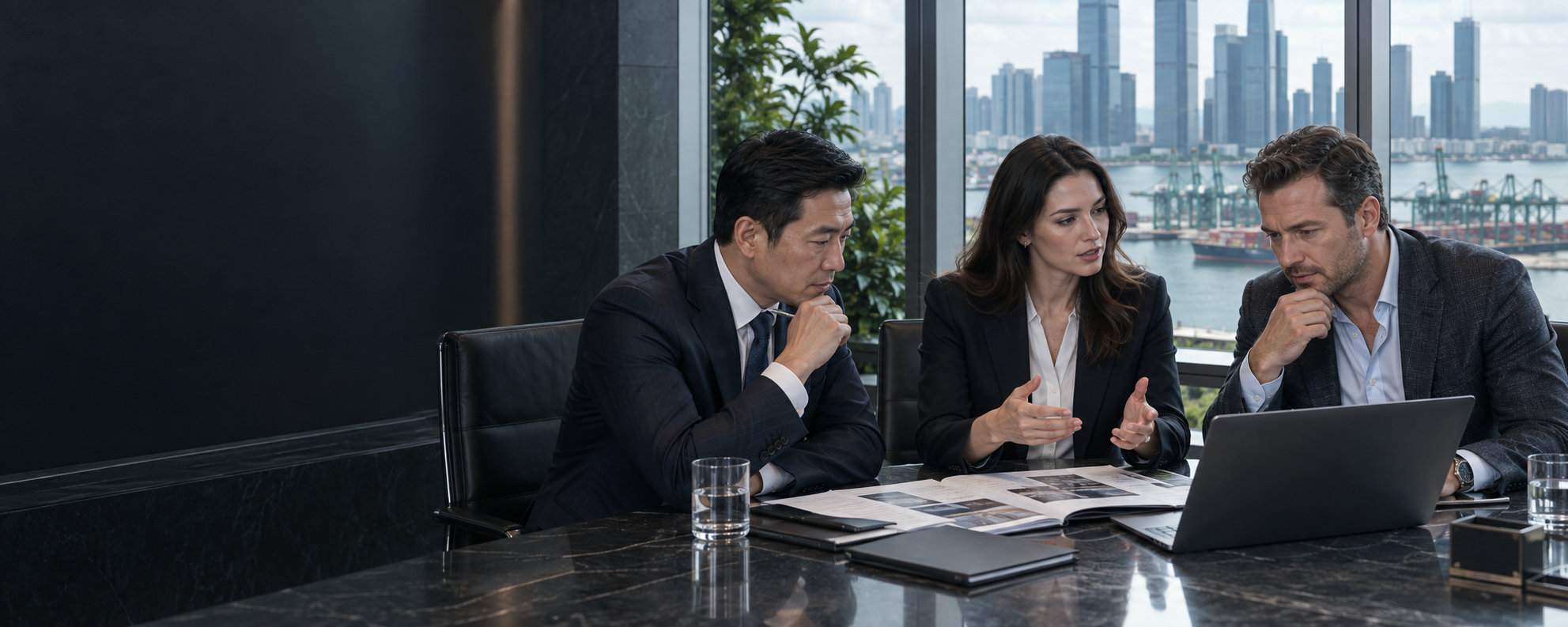 Business leaders from Asia and the Gulf in a focused international market meeting